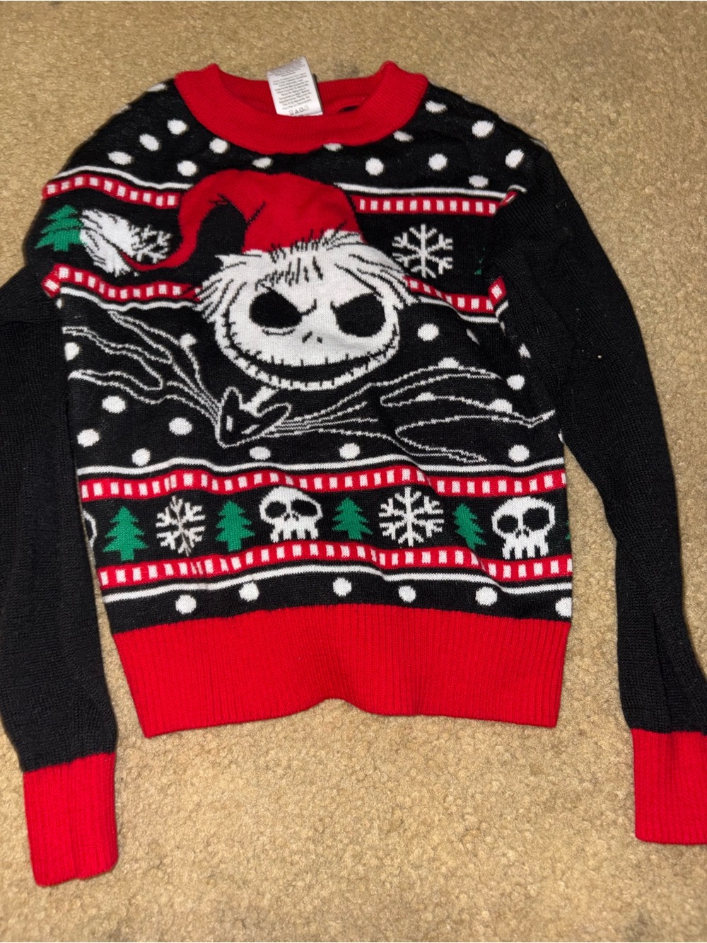 Disney Tim Burton’s The Nightmare Before Christmas XSmall 4/5 holiday sweater